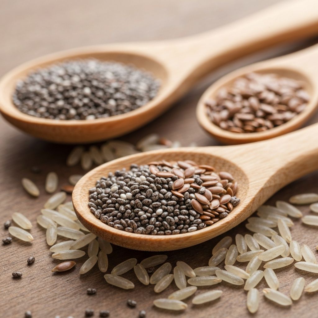 Chia und Leinsamen - natürliche Ballaststoffquellen